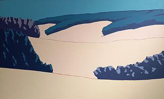 Scheffel Gestaffeltes WeiA, 2009, 80 x 130 cm